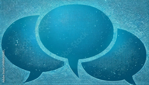 Fototapeta speech bubbles, digital communication, online messaging, chat interface, virtual conversation, communication symbol, user interaction, mobile messaging, social media icon, online chat, discussion conc