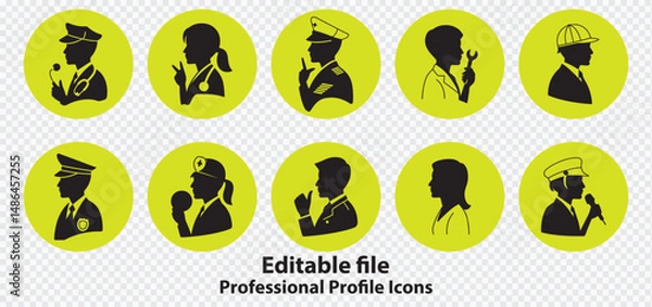 Obraz Professional profiles icons