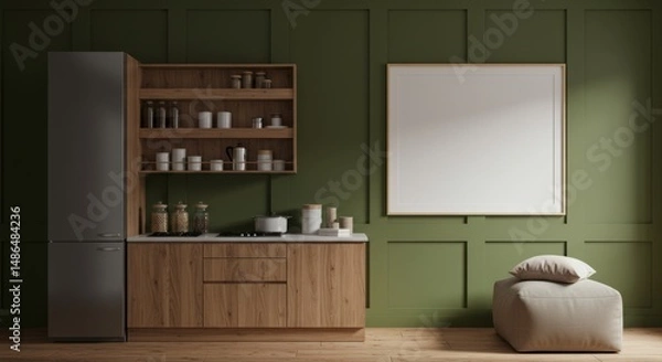 Fototapeta Kitchen wall interior 