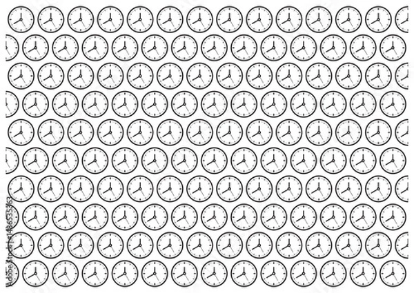 Obraz analog clock background on white background. analog clock background