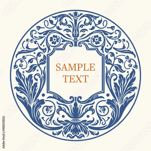 Fototapeta Decorative element. Vector.