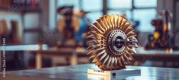 Obraz Hydel Power Model with Working Turbine