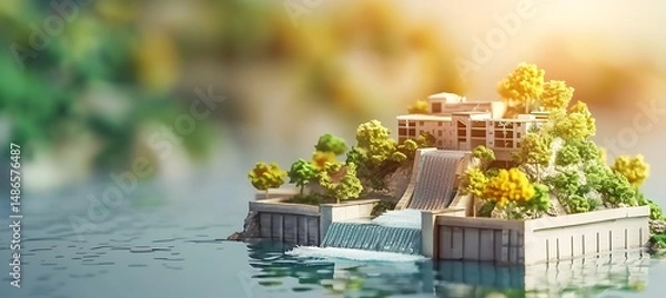Obraz How to Make a Hydroelectric Power Plant Model