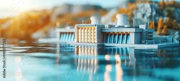Obraz Working Model of a Hydel Power Plant