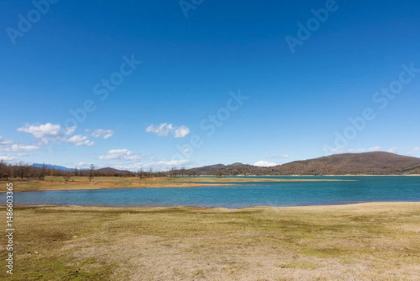 Fototapeta Wonderful scenery around the artificial Plastira lake, Karditsa, Greece