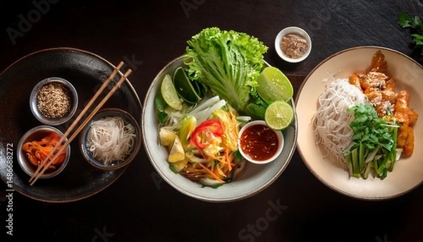 Fototapeta healthy and delicious vietnamese dishes a culinary delight