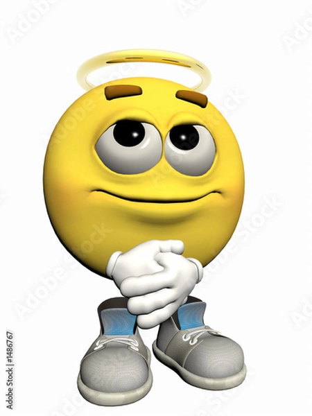 Obraz angelic emoticon guy