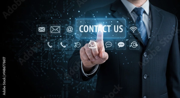 Obraz Contact Us Now: Reach Out For Immediate Support & Inquiries! Online Business Assistance, Connect Today.