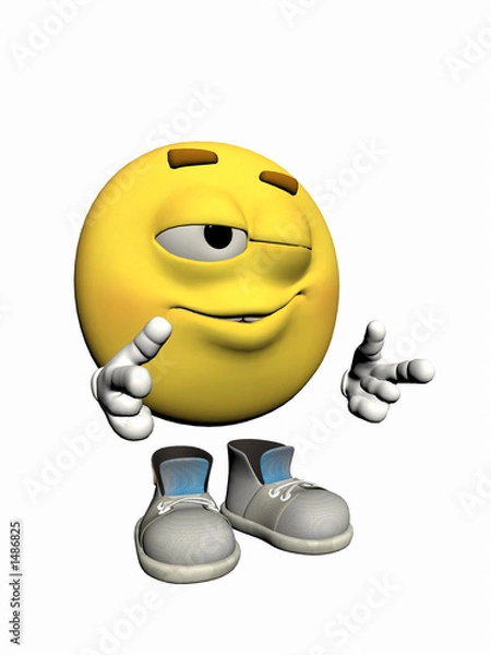 Fototapeta facet z emotikonami, jesteś mężczyzną.