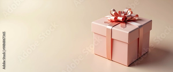 Fototapeta Innovative Gift Box Mockup Concepts: Elevate Your Packaging Aesthetics with Refined Design Elements for Marketing Collateral in Photo Stock Presentations