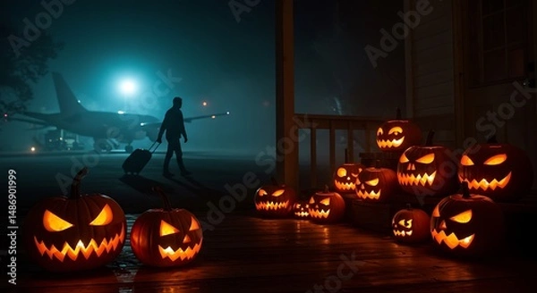 Obraz halloween jack o lantern