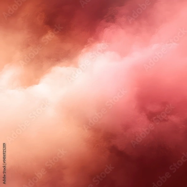 Fototapeta A soft, blurry gradient from misty coral to deep rose, producing a serene transition.