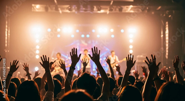 Obraz 音楽ライブで熱狂する観客