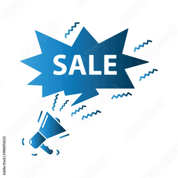 Obraz Megaphone icon design template