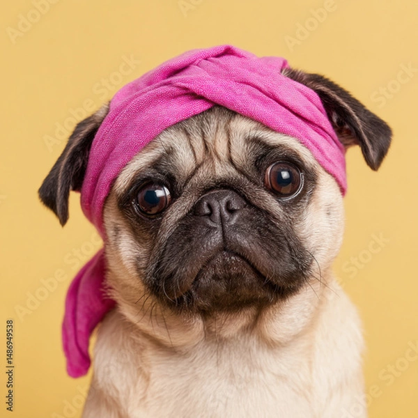 Obraz pug dog portrait