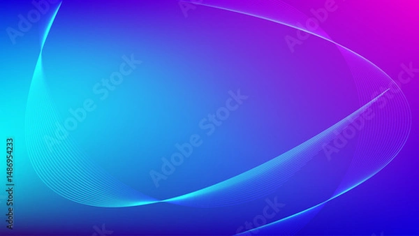 Fototapeta abstract blue background with lines