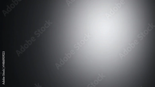 Fototapeta Smooth Gradient Grey to White Background for Clean and Minimalist Photography Usage in Various Projects