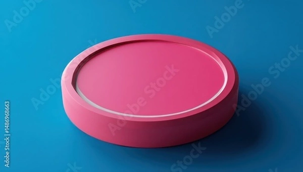 Fototapeta 3D frisbee mockup offering an open section to insert your custom branding or design.