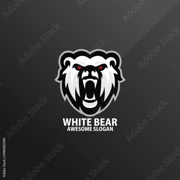 Fototapeta Modern bear logo vector design