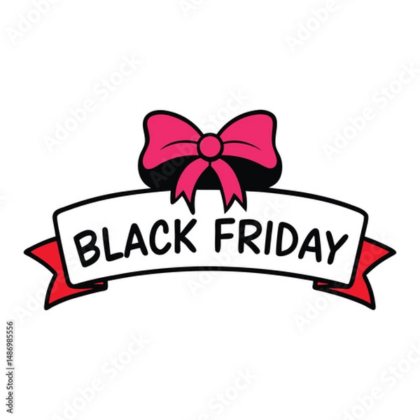 Fototapeta Celebrate Black Friday with style! Pink and golden balloons add a festive, glamorous touch to your sale, making discounts feel extra special and unforgettable.
