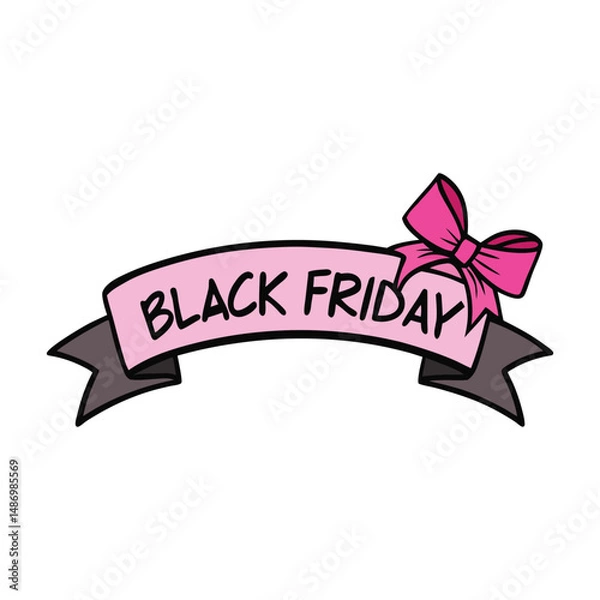 Fototapeta Celebrate Black Friday with style! Pink and golden balloons add a festive, glamorous touch to your sale, making discounts feel extra special and unforgettable.
