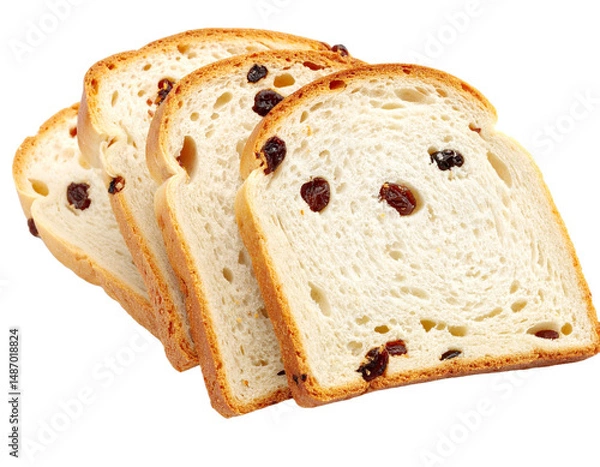 Fototapeta sliced bread isolated on white