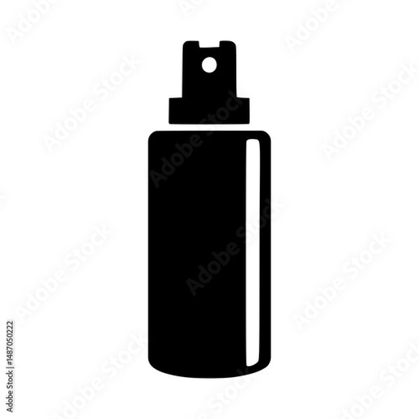 Obraz Spray Bottle Icon - Black Silhouette