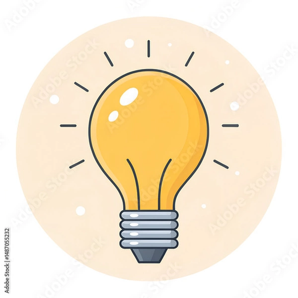 Obraz light bulb icon