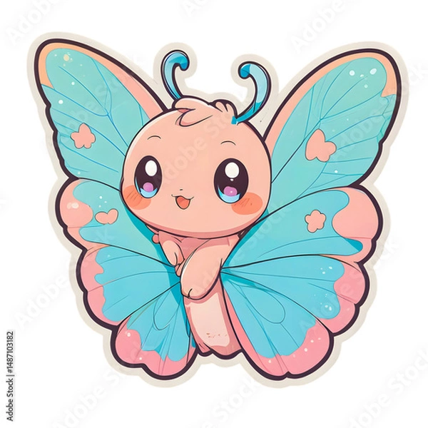 Obraz butterfly on white background