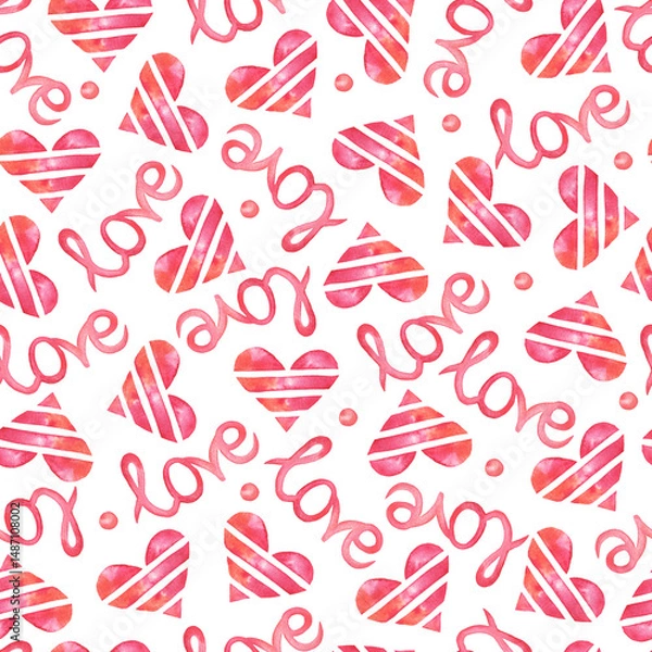 Fototapeta Hearts patern