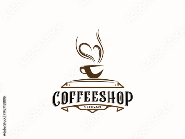 Obraz Cafe logo Vector Template