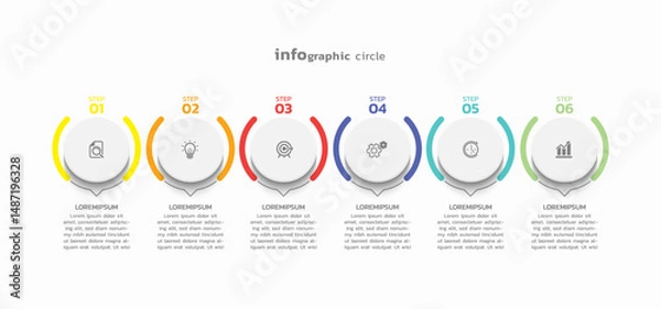 Fototapeta Background business infographic elements for the presentation