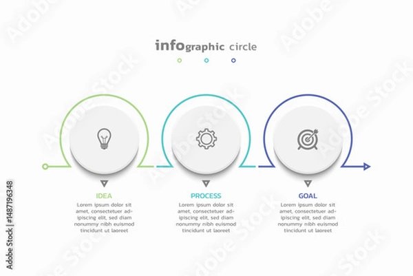 Fototapeta Background business infographic elements for the presentation