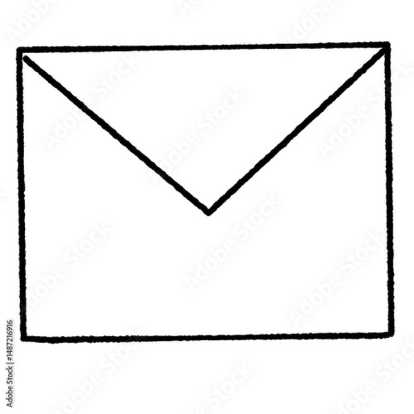 Obraz シンプルな手紙のアイコン　イラスト