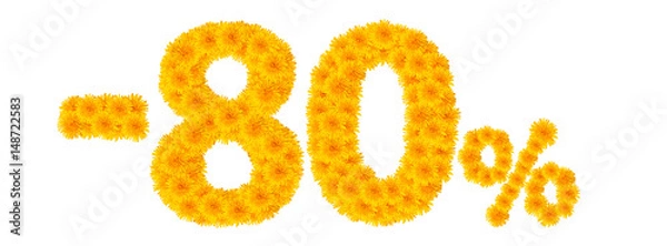 Fototapeta -80% Dandelions isolate