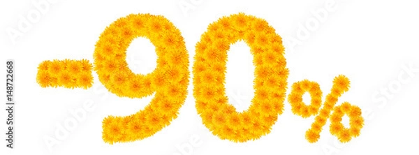 Fototapeta -90% Dandelions isolate