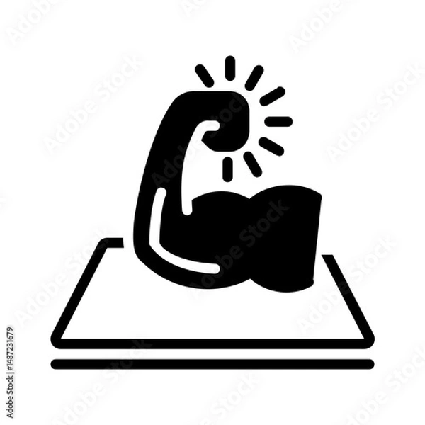 Fototapeta Vector solid icon for Durable fabric
