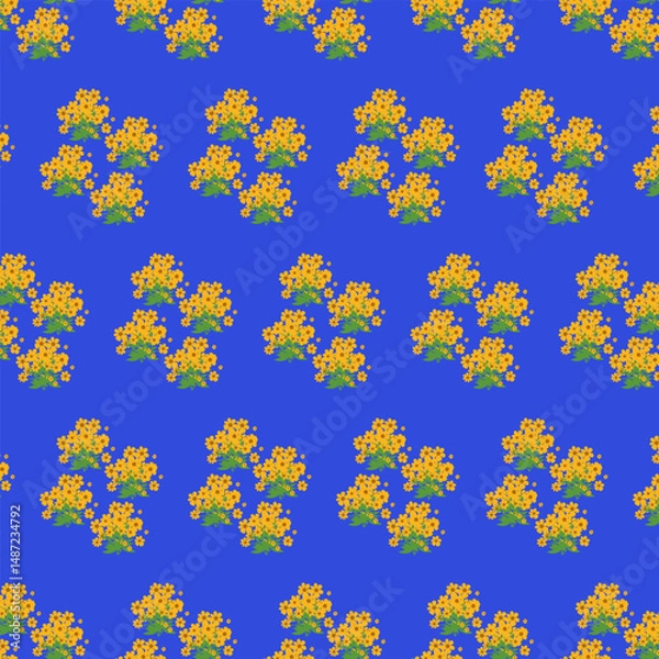 Obraz Seamless floral pattern Vector, Botanical Background Graphic pattern for fabric, wallpaper, packaging. Luxury modern Trendy pattern