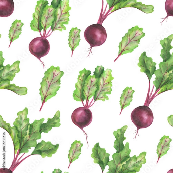 Fototapeta Beetroot pattern