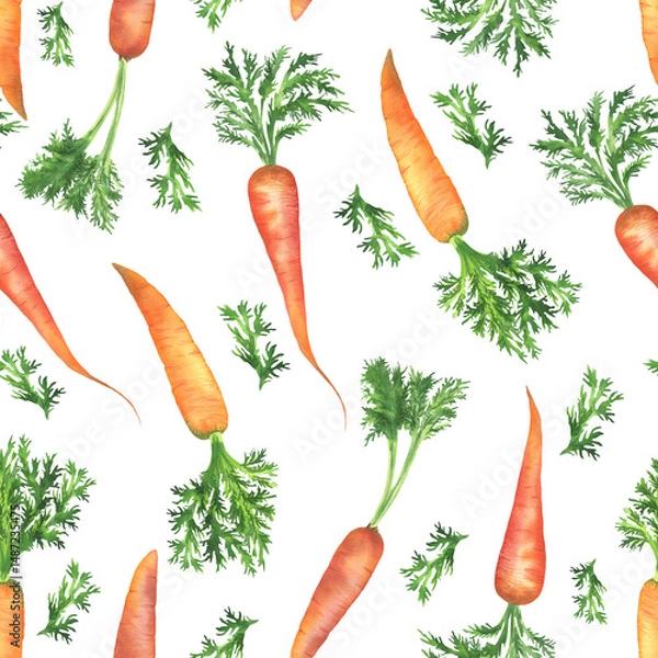 Fototapeta Carrots pattern