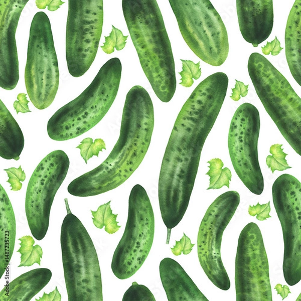 Fototapeta Cucumber pattern