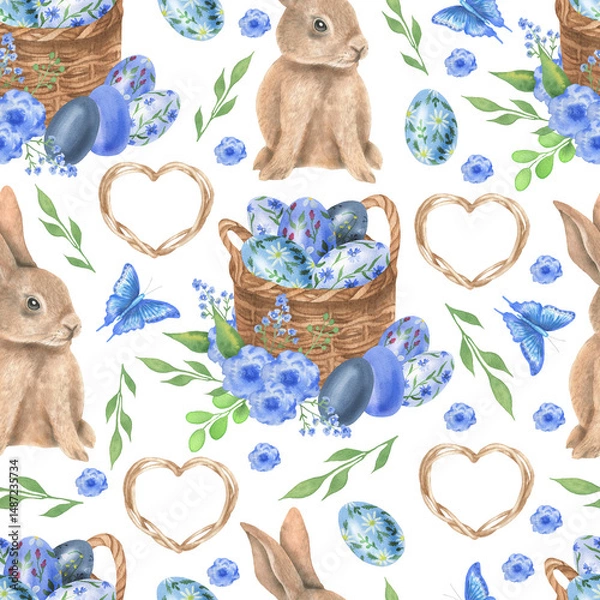Fototapeta Easter bunny pattern