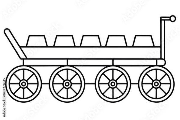Obraz Gurneys rescue bed Line art