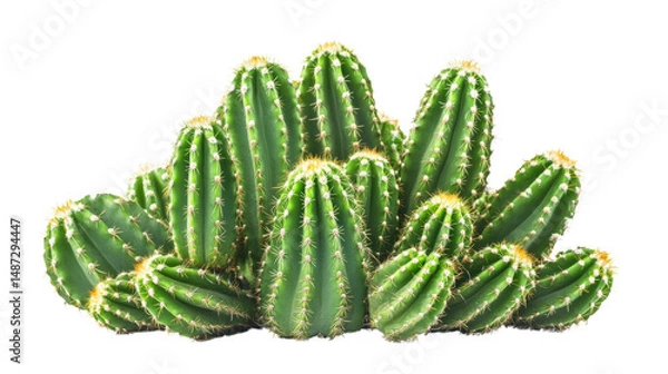 Obraz Cactus grouping desert landscape botanical photography natural environment close-up view flora diversity
