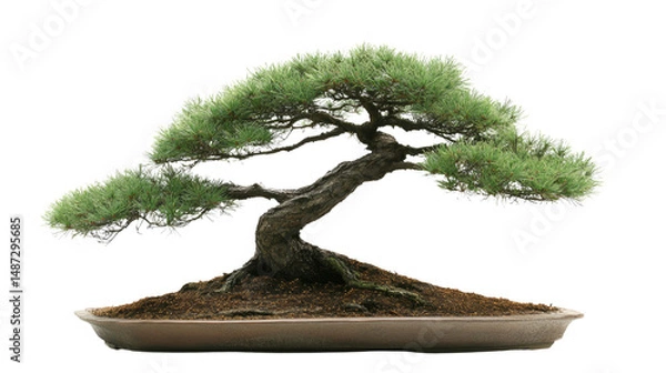 Obraz Bonsai tree care techniques home garden educational guide indoor environment close-up view nature conservation
