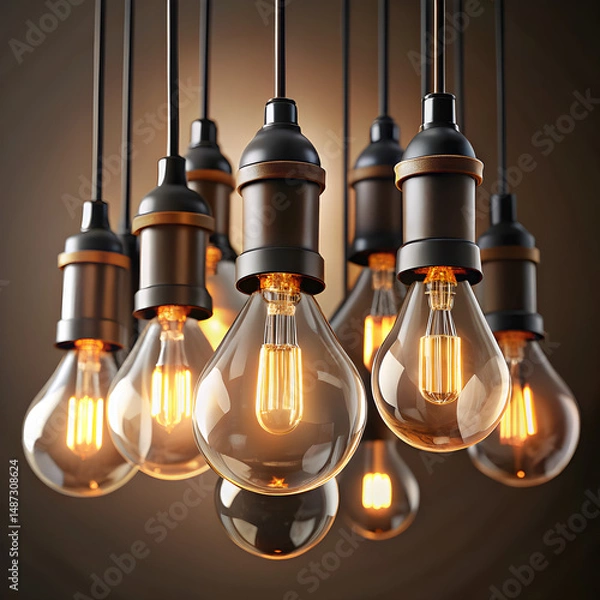 Obraz light bulb on a white background