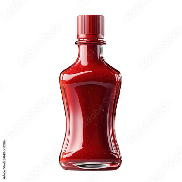 Fototapeta ketchup bottle on transparent background 