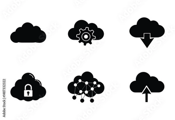 Obraz Cloud Symbol Silhouette