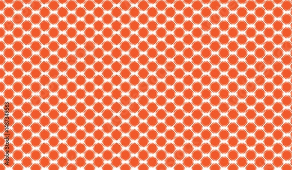 Obraz vector seamless pattern with dots orange color repeat items