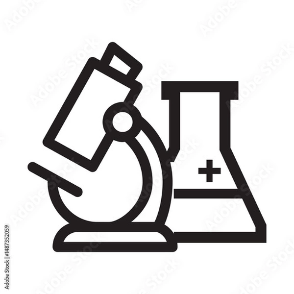 Fototapeta Make a Professional Lab Icon Vector.